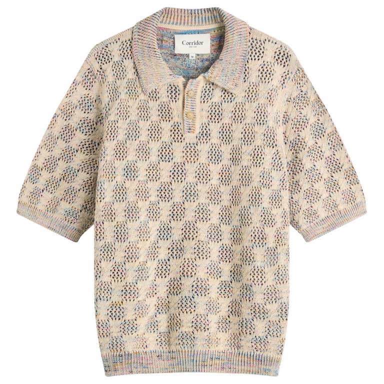 Corridor Cable Knit Polo Shirt