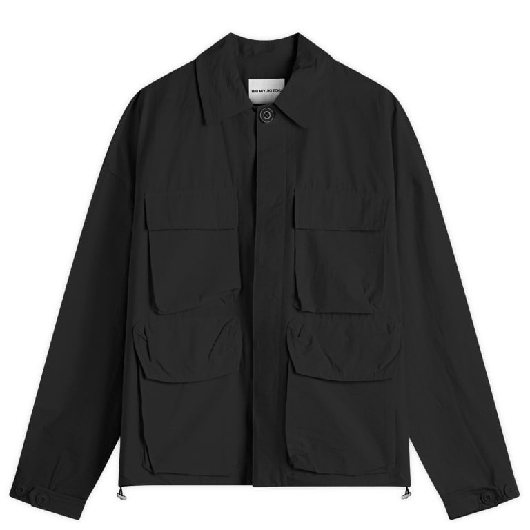 MKI Washed Cotton Nylon Box Overshirt