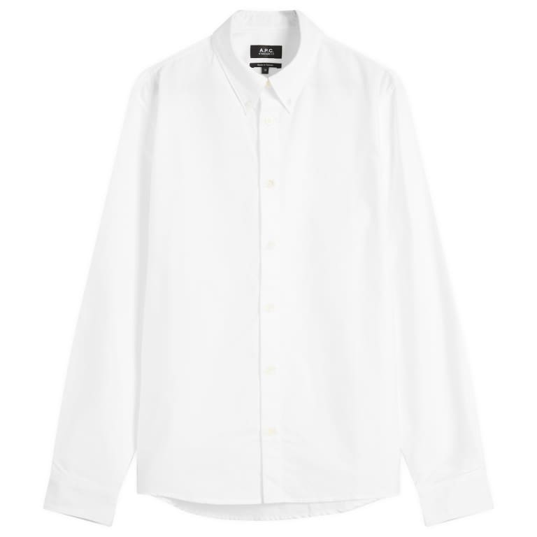 Оксфордская рубашка на пуговицах с логотипом APC Greg 35990₽