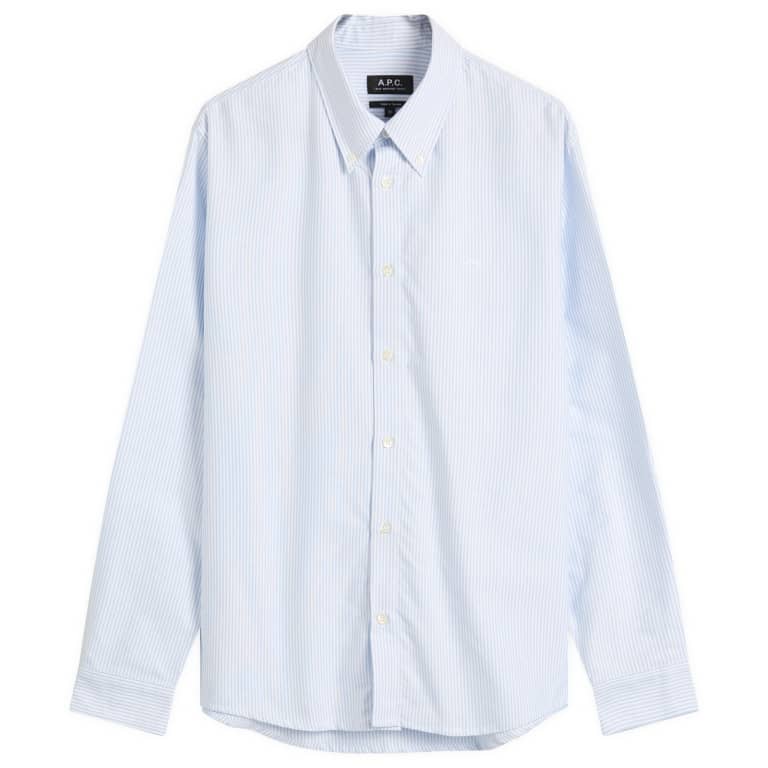 Рубашка в полоску с логотипом APC Greg на пуговицах 37890₽