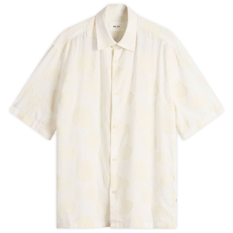 Рубашка с коротким рукавом из жаккардовой ткани NN07 Freddy