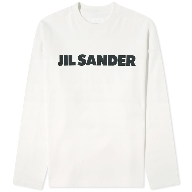 Футболка с логотипом Jil Sander с длинным рукавом 78690₽