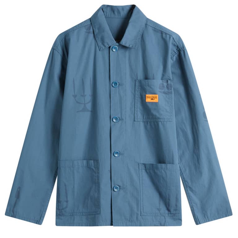 Повседневная рубашка из поплина с принтом для сервисных работ