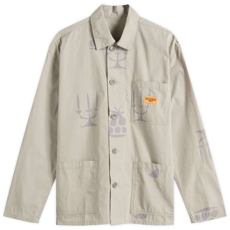 Повседневная рубашка из поплина с принтом для сервисных работ