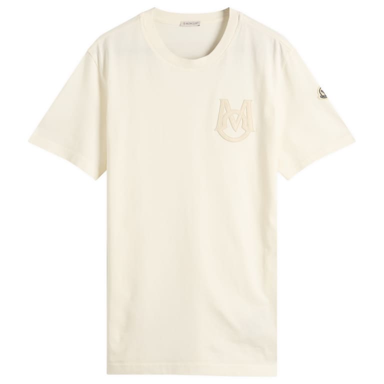 Футболка с логотипом Moncler с коротким рукавом