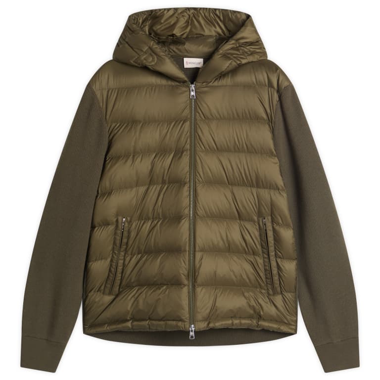Куртка с капюшоном Moncler Hybrid застегивается на молнию 200790₽