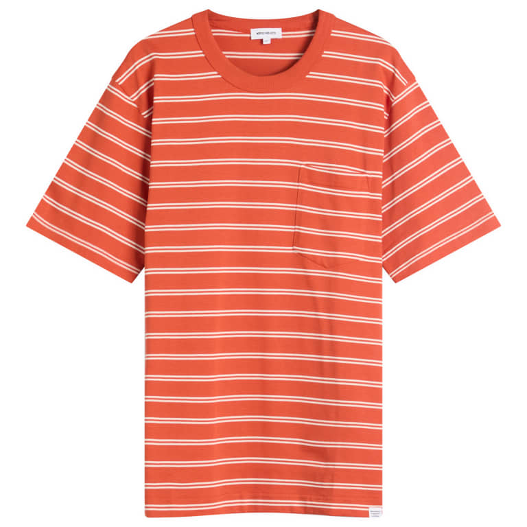 Футболка с карманом в полоску от Norse Projects Holger Sailor 16190₽