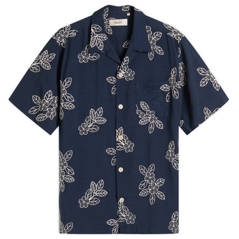 Foret Leo Embroidery Vacation Shirt