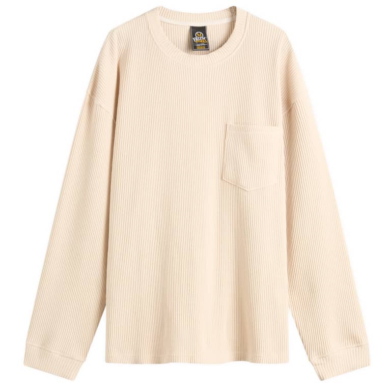 FrizmWORKS Oversized Waffle Pocket Long Sleeve T-Shirt 14290₽