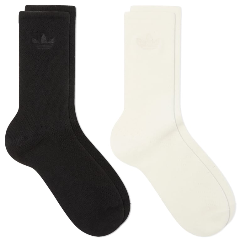 Носки Adidas, связанные крючком