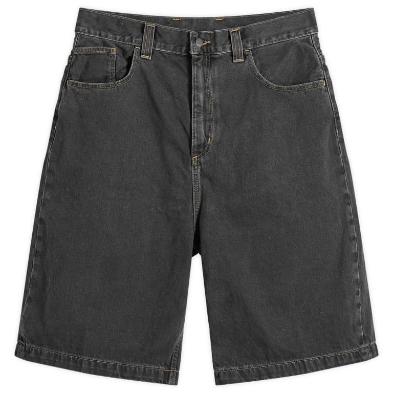 Свободные джинсовые шорты Carhartt WIP Brandon, выстиранные черным камнем
