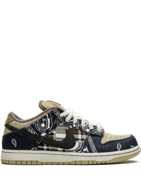 Кроссовки Nike x Travis Scott SB Dunk Low с низкой посадкой blue