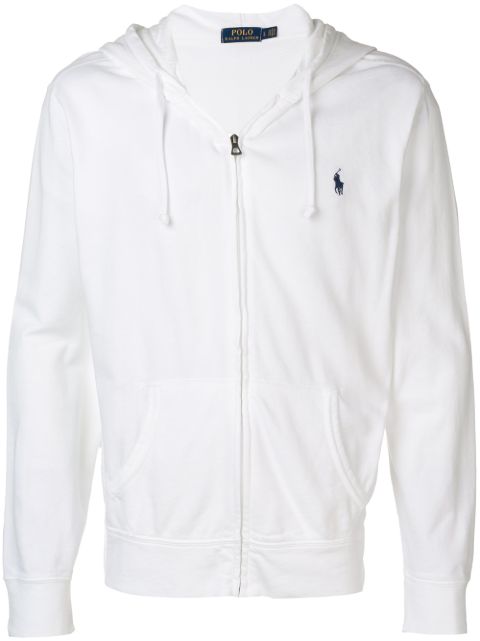Толстовка Polo Ralph Lauren с капюшоном на молнии white