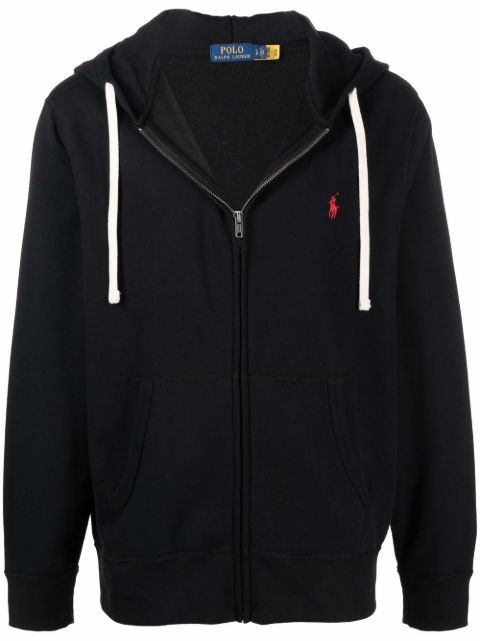 Толстовка Polo Ralph Lauren с вышитым логотипом на молнии black