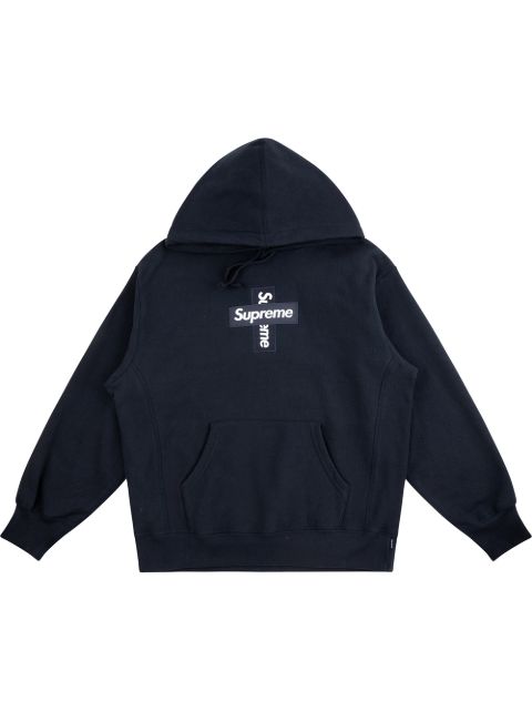 Толстовка с логотипом Supreme Cross Box blue