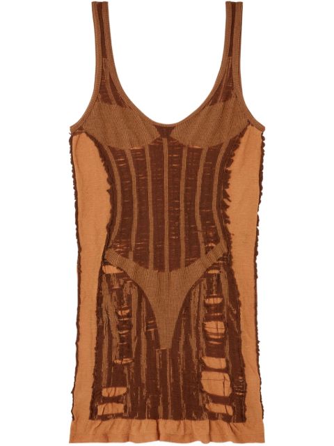 Мини-платье Diesel M-Calimera brown