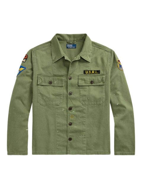 Пиджак-рубашка Polo Ralph Lauren с нашивками green