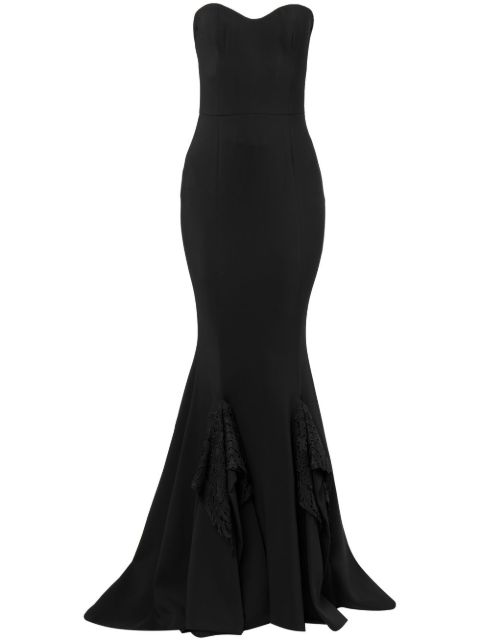 Макси-платье с рыбьим хвостом от Zuhair Murad Cady black