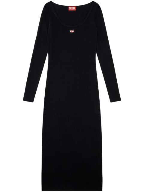 Платье макси в рубчик Diesel D-Ballet-D black