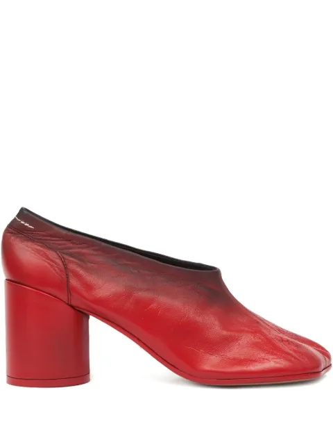 Кожаные туфли-лодочки MM6 Maison Margiela red