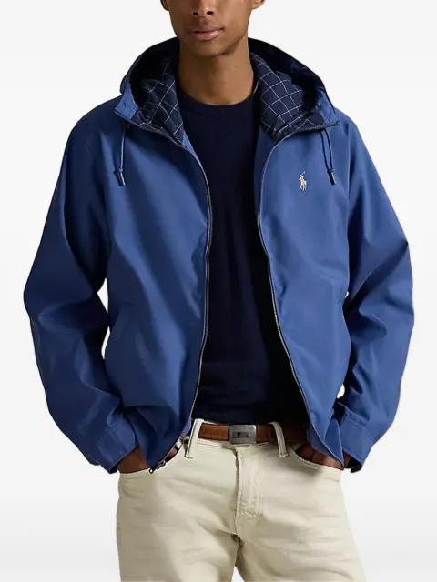Саржевая куртка Polo Ralph Lauren с капюшоном blue