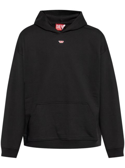 Хлопковая толстовка Diesel S-Box-Hood-D с капюшоном black