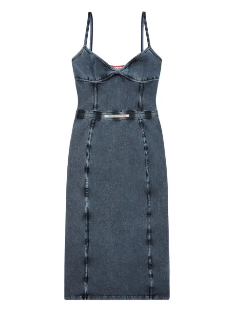 Джинсовое платье миди Diesel D-Ony из денима black