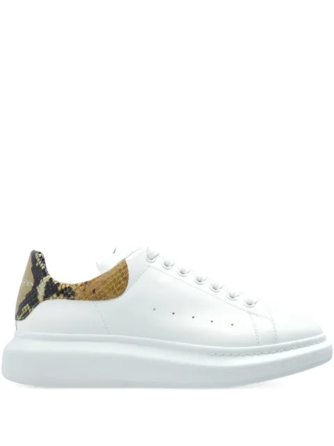 Кроссовки Alexander McQueen, украшенные змеиной кожей white