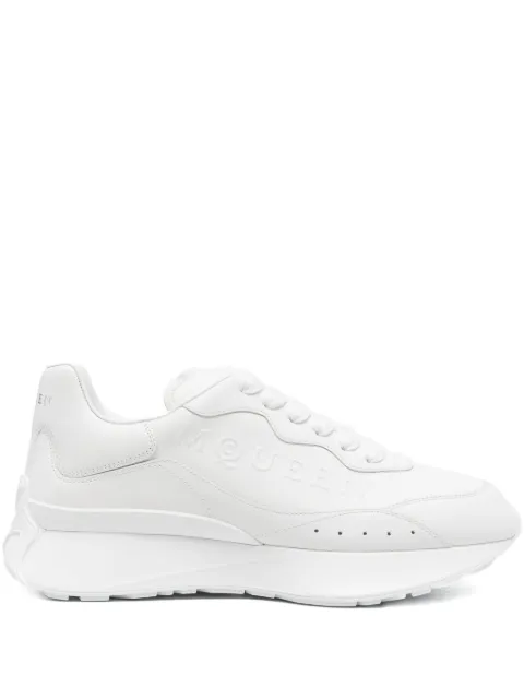 Массивные кроссовки с тиснением логотипа Alexander McQueen white