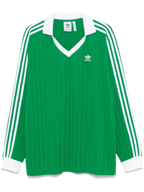топ adidas piqué с длинным рукавом green