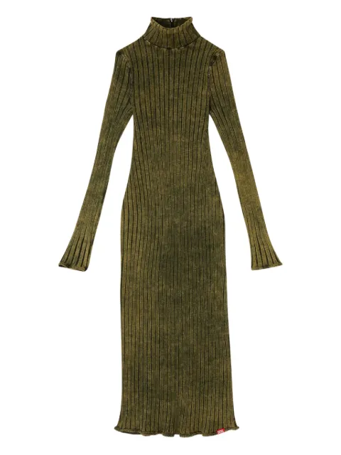 Платье миди в рубчик Diesel D-Wavya green