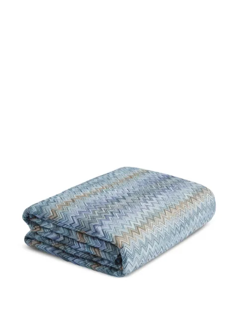 Стеганое пуховое одеяло с шевроном Missoni Home blue