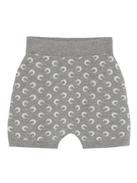 Жаккардовые трикотажные шорты Marine Serre Moon grey