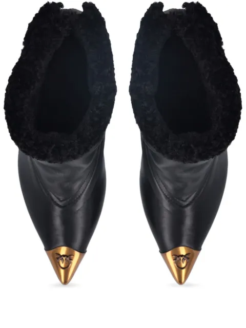 Ботинки с логотипом PINKO 90 мм black