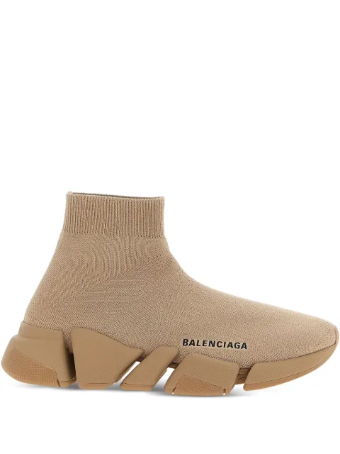 Вязаные кроссовки Balenciaga Speed 2.0 с носками neutrals