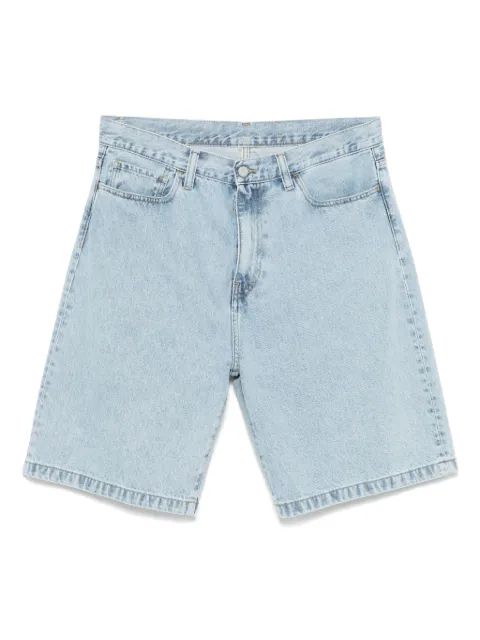 Джинсовые шорты с логотипом Carhartt WIP, украшенные деталями blue