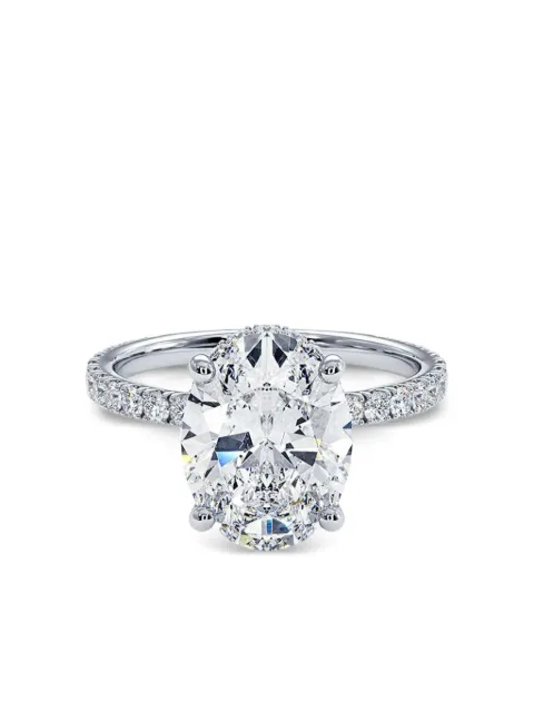 Кольцо из белого золота 14 карат Tilla с бриллиантом silver