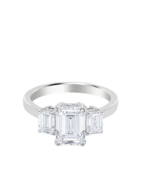 Кольцо с бриллиантом из белого золота 14 карат Tilla silver