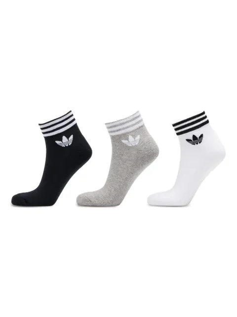 носки adidas Island Club Trefoil в полоску для лодыжек (в упаковке из трех штук) black