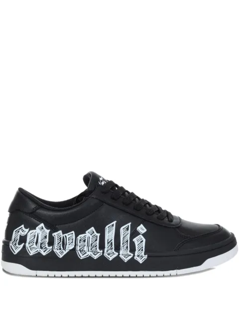 Кожаные кроссовки Just Cavalli с низким берцем