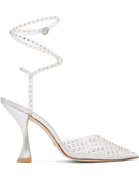 Гламурные туфли-лодочки Stuart Weitzman 100 мм с декором Xcurve