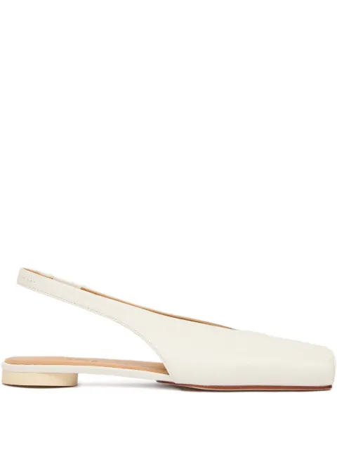 Туфли-лодочки на плоской подошве с квадратным носком MM6 Maison Margiela
