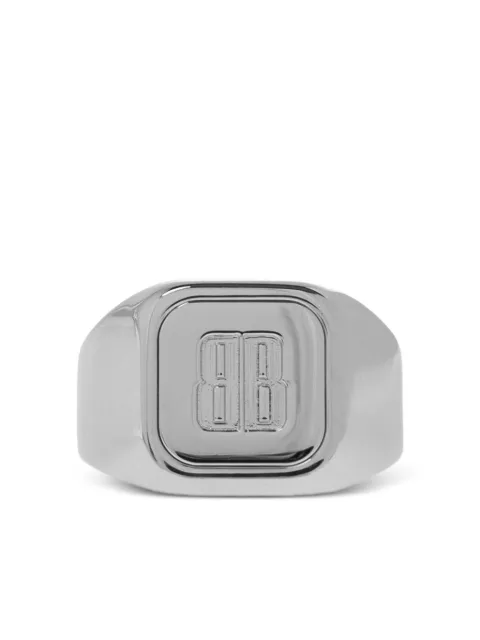 Кольцо с логотипом Balenciaga Nano Signet-деталь кольца