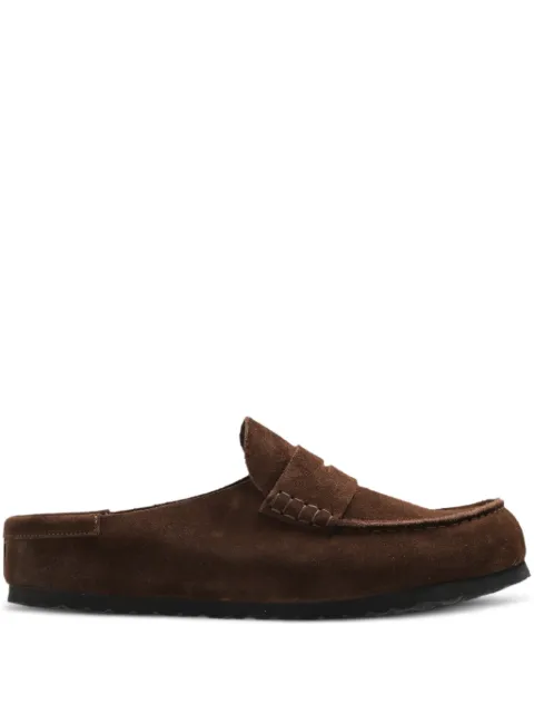 Замшевые мулы Birkenstock Naples с запахом