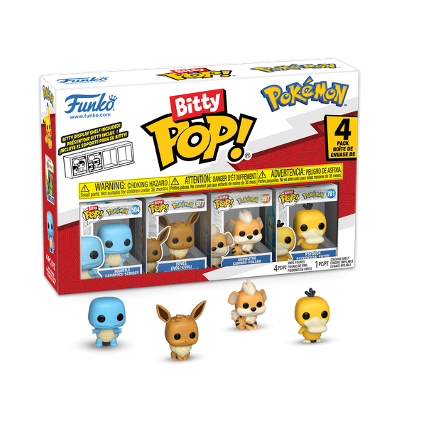Фанко Битти Поп! Набор из 4 покемонов, Серия 4 bitty pop! pokémon 4-pack series 4