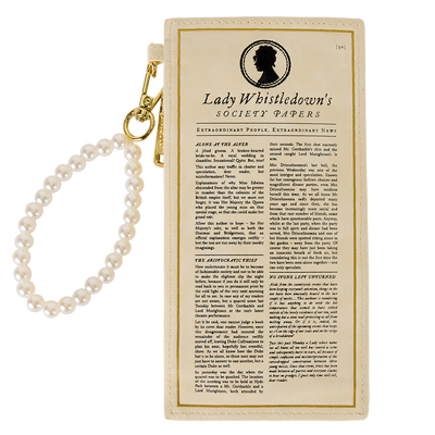Держатель для браслета-визитницы Loungefly Bridgerton Exclusive Lady Whistledown's Society Papers bridgerton exclusive lady whistledown's society papers wristlet card holder
