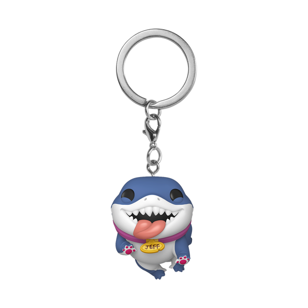 Funko Pop! Брелок Джефф - сухопутная акула (Marvel Rivals) pop! keychain jeff the land shark (marvel rivals)