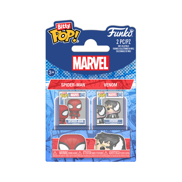 Funko Bitty Pop! Человек-паук и Веном в 2-х упаковках bitty pop! spider-man & venom 2-pack