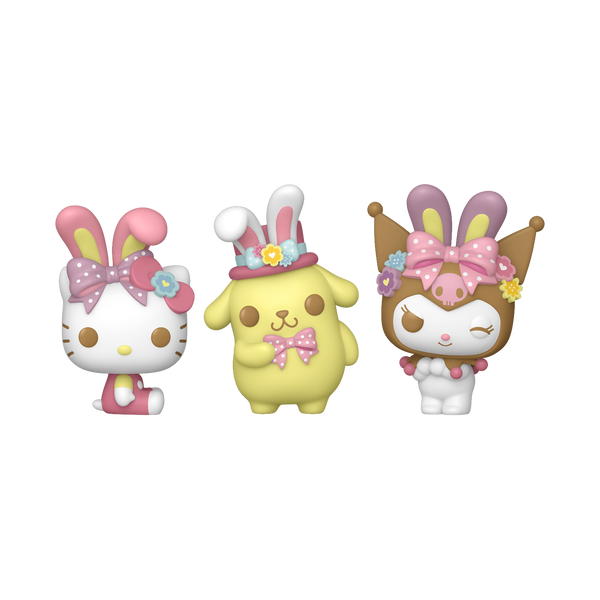 Funko Pocket Pop! Хелло Китти и друзья с заячьими ушками, 3 шт. pocket pop! hello kitty and friends with bunny ears 3-pack