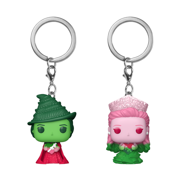 Funko Pop! Брелок для ключей Elphaba Thropp & Glinda Upland (омбре), 2 шт. pop! keychain elphaba thropp & glinda upland (ombre) 2-pack